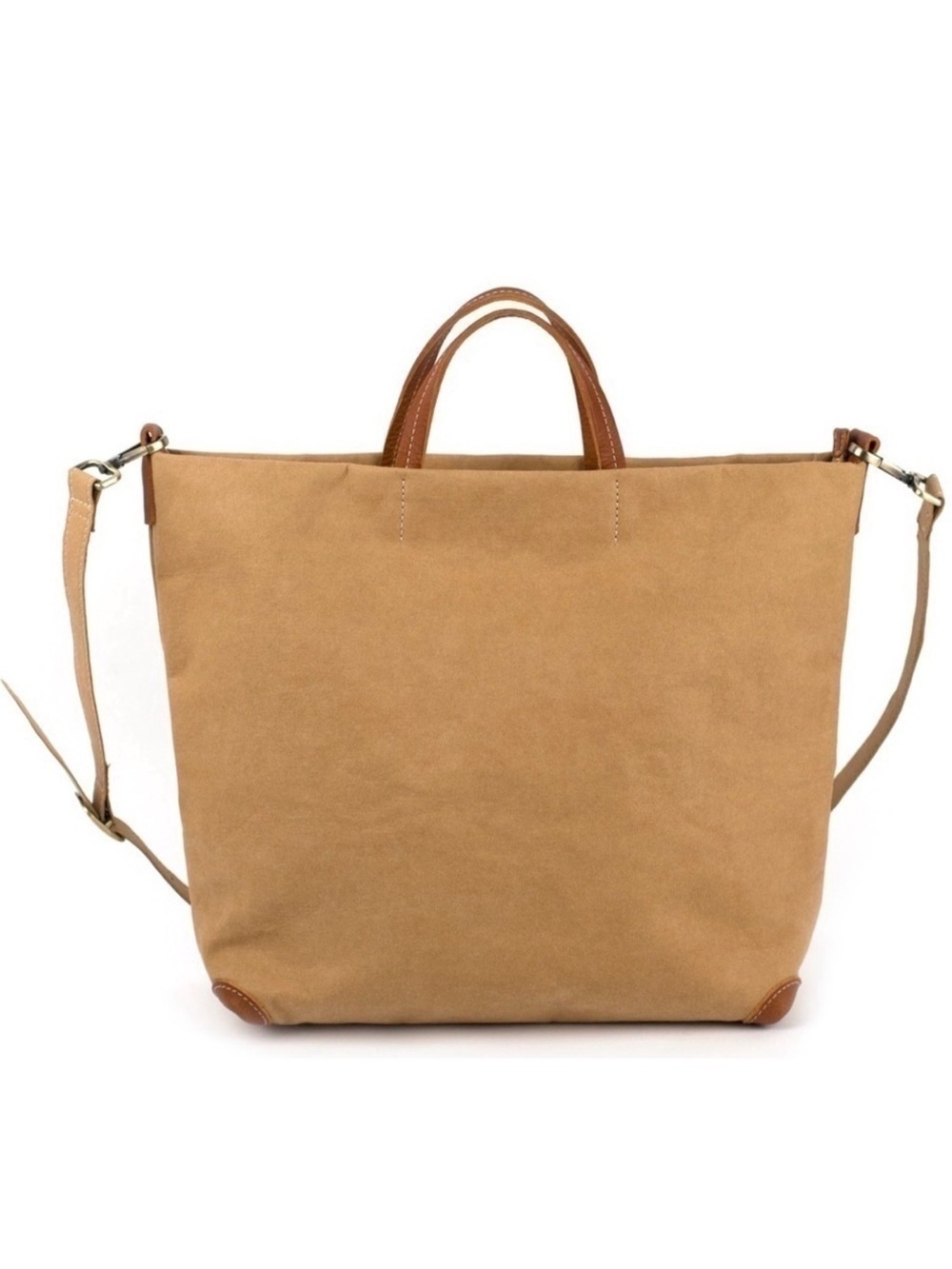 UASHMAMA Alle Bag Avana Washable Paper Tote Crossbody Made In Italy